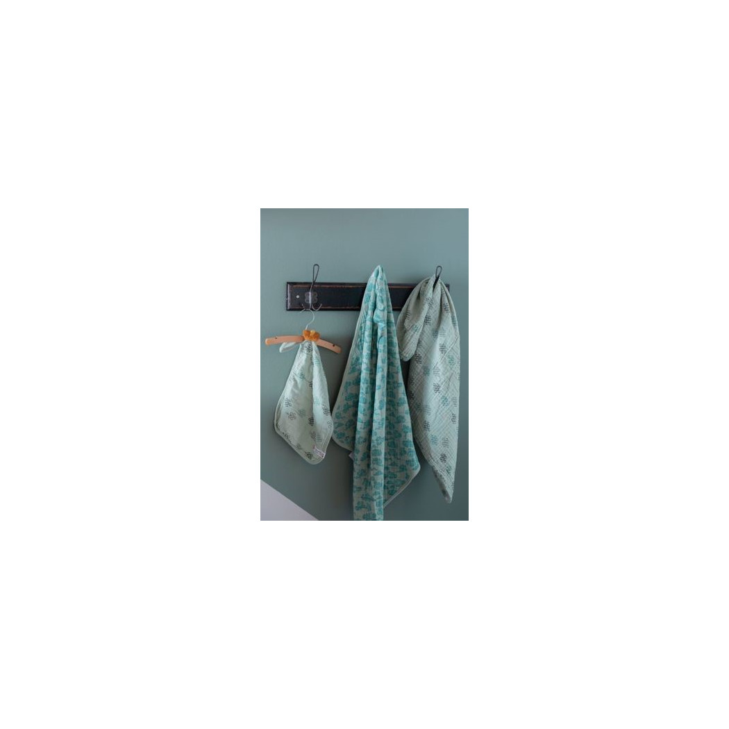 WYPRZEDAŻ Silt Green - Mały Ręcznik z Kapturkiem Bubbler Solid - Lodger