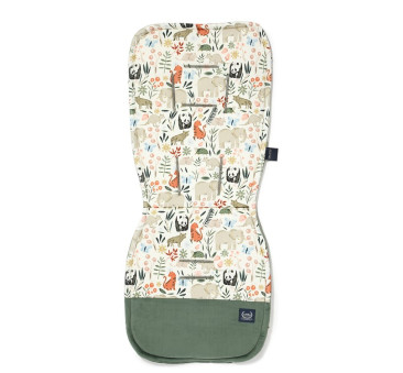 La Millou ZOO & Velvet Khaki - Wkładka do wózka - Stroller Pad - La Millou - Organic Jersey Collection