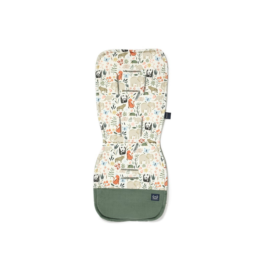 La Millou ZOO & Velvet Khaki - Wkładka do wózka - Stroller Pad - La Millou - Organic Jersey Collection