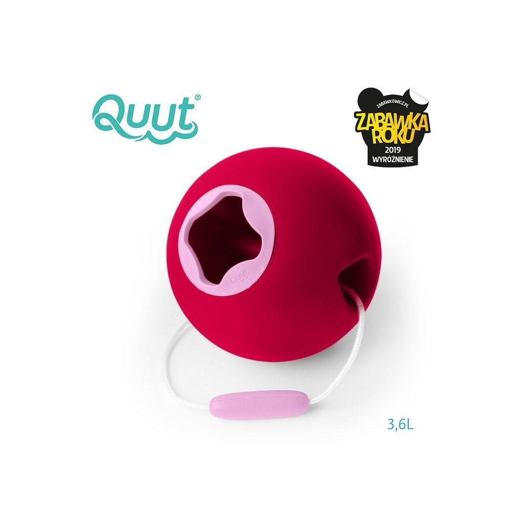 WYPRZEDAŻ Ballo Cherry Red + Sweet Pink - Wiaderko Wielofunkcyjne - Quut