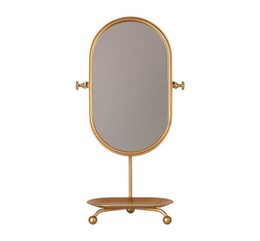 Lusterko - Gold - Table Mirror - Akcesoria dla Lalek - Maileg