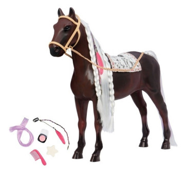 Kary Koń W Stylu Boho - do czesania i stylizacji - 46 cm - Our Generation