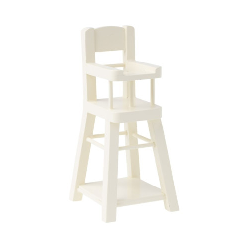 Białe Krzesełko Do Karmienia - High Chair Micro White - Maileg
