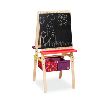 Drewniana Sztaluga Małego Artysty - Easel Does It - Tablica Kredowa I Magnetyczna - Btoys