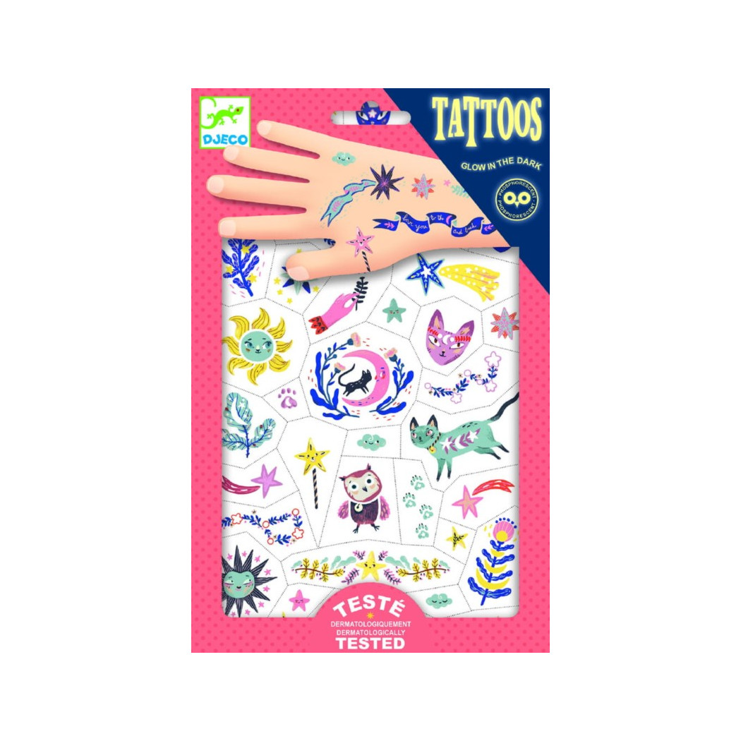 Sny - Tatuaże Świecące W Ciemności - Djeco