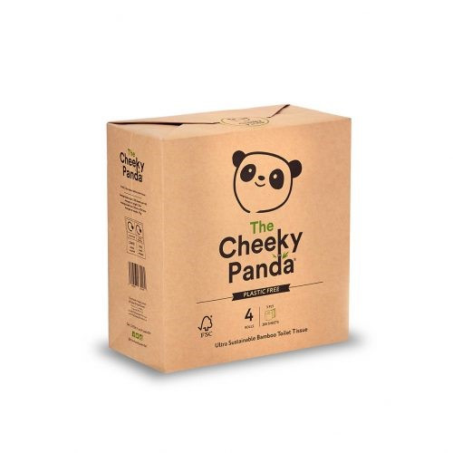 Papier Toaletowy W Papierowym Opakowaniu - 4 rolki - Cheeky Panda