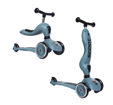 Highwaykick1 2w1 Jeździk i hulajnoga 1-5 lat - Steel - Scootandride