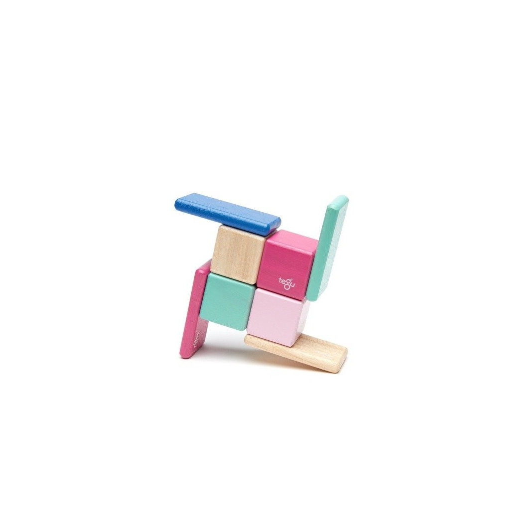 BLOSSOM - Pocket Pouch Original - 8 szt - Drewniane Klocki Magnetyczne - Tegu