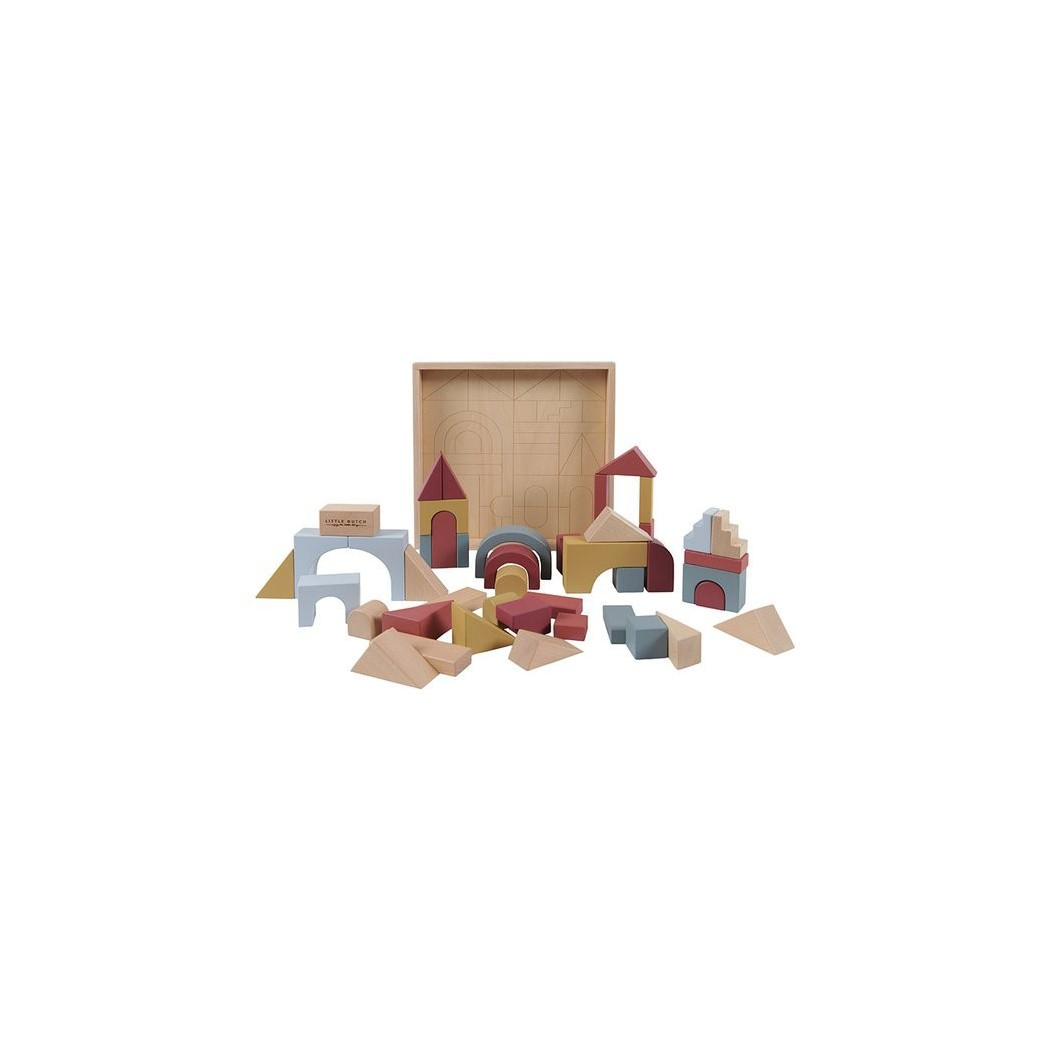 WYPRZEDAŻ Zestaw Klocków 45 sztuk - Pure & Nature - Little Dutch