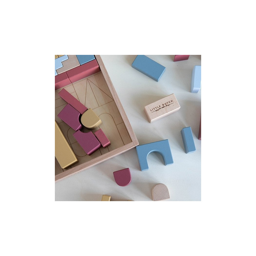 WYPRZEDAŻ Zestaw Klocków 45 sztuk - Pure & Nature - Little Dutch