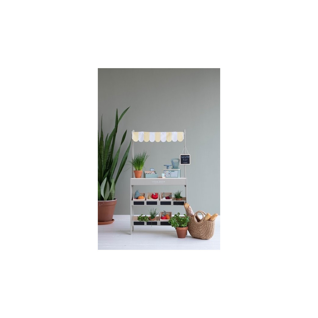 Drewniany Stragan Ze Skrzynkami Z Owocami i Warzywami- Little Dutch