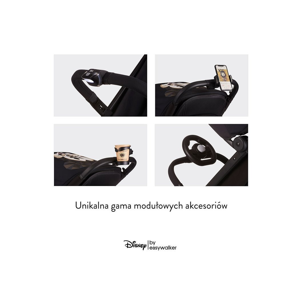 Minnie Ornamet Buggy GO - Kompaktowy Wózek Spacerowy Ze Zintegrowaną Torbą Transportową - DISNEY By Easywalker Buggy GO - Spacer