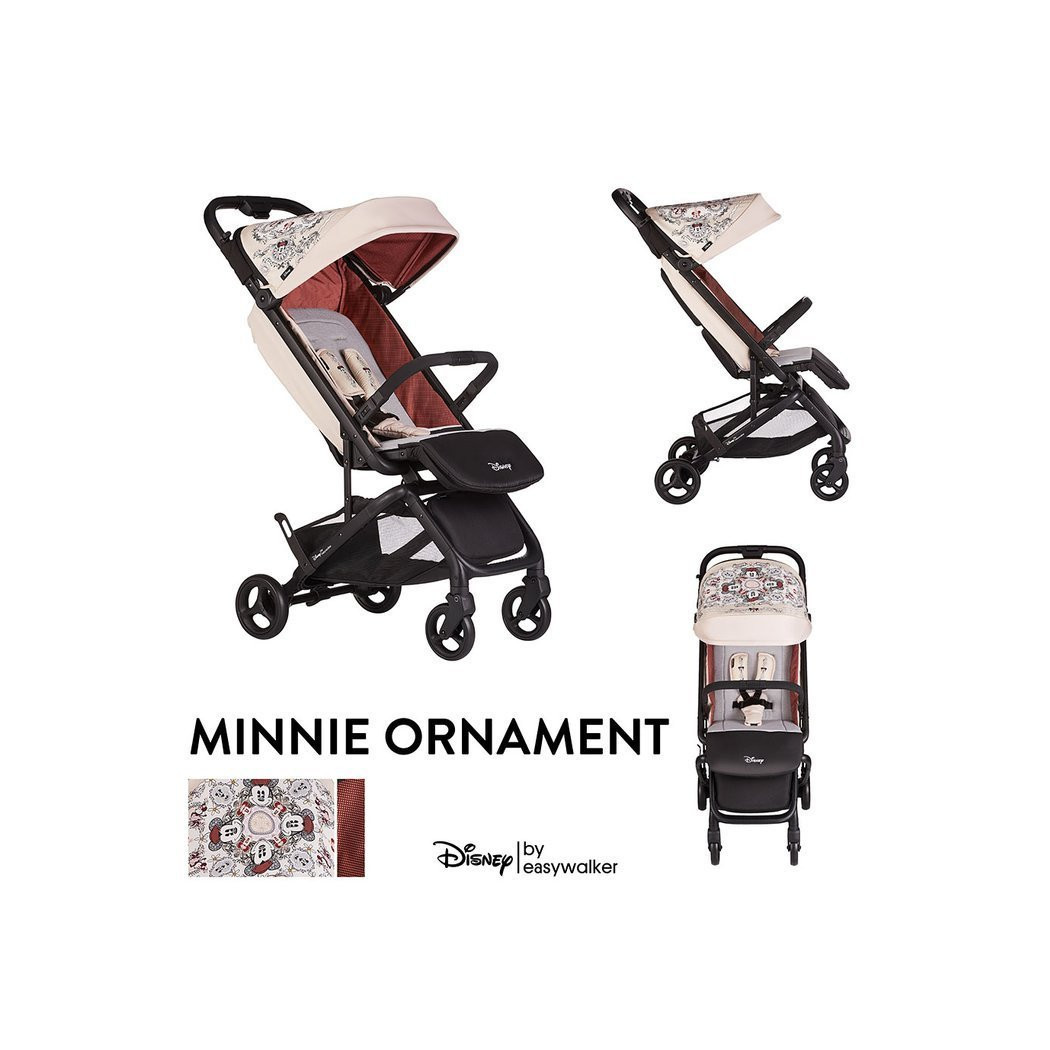 Minnie Ornamet Buggy GO - Kompaktowy Wózek Spacerowy Ze Zintegrowaną Torbą Transportową - DISNEY By Easywalker Buggy GO - Spacer