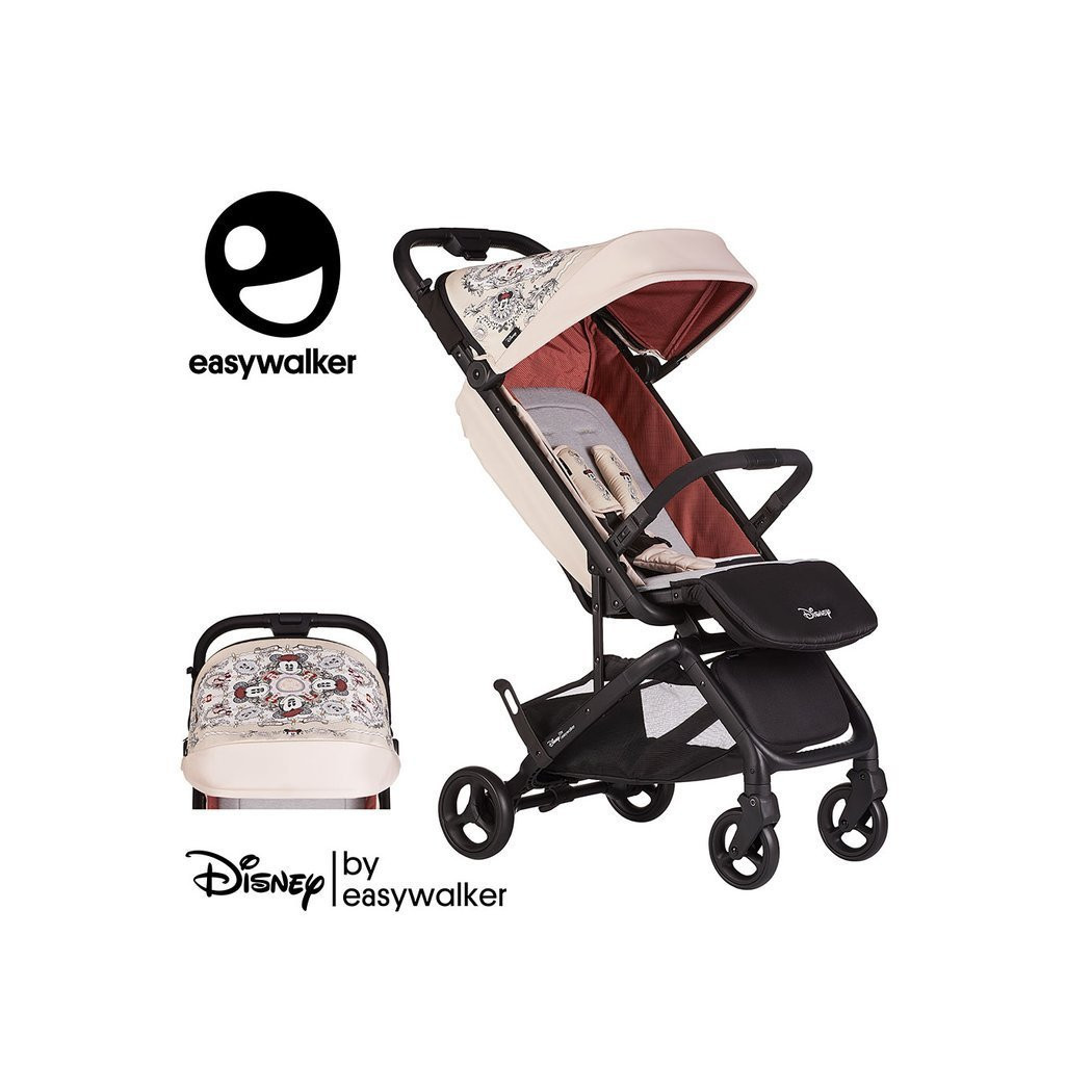 Minnie Ornamet Buggy GO - Kompaktowy Wózek Spacerowy Ze Zintegrowaną Torbą Transportową - DISNEY By Easywalker Buggy GO - Spacer
