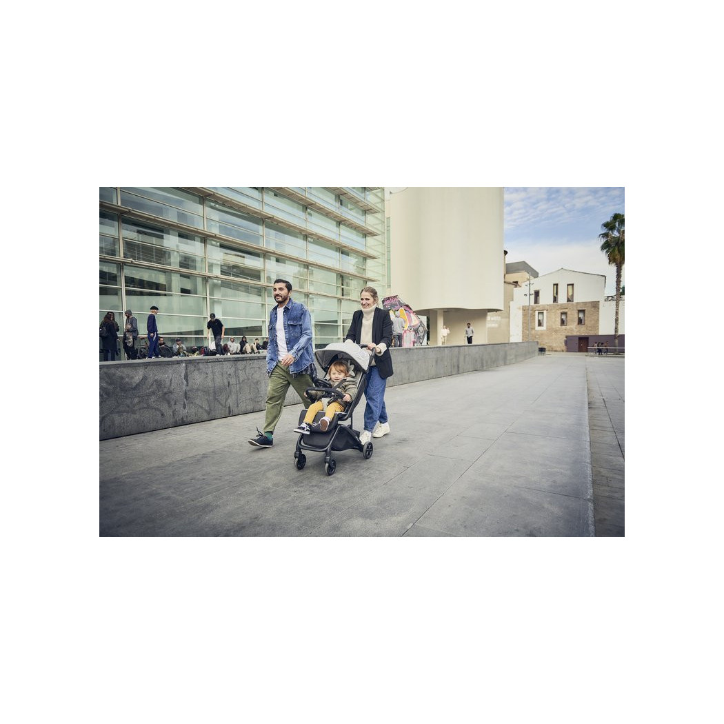 Soho Grey Buggy GO - Kompaktowy Wózek Spacerowy Ze Zintegrowaną Torbą Transportową - MINI By Easywalker Buggy GO - Spacerówka - 