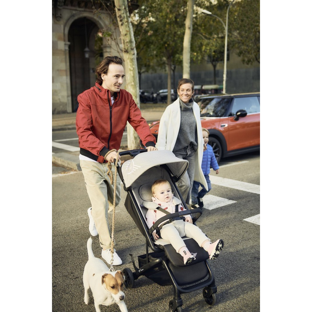 Soho Grey Buggy GO - Kompaktowy Wózek Spacerowy Ze Zintegrowaną Torbą Transportową - MINI By Easywalker Buggy GO - Spacerówka - 