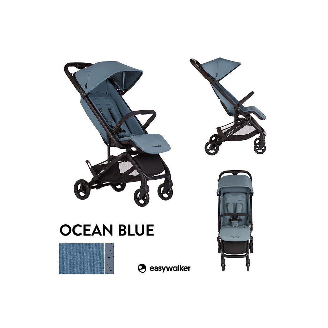 Ocean Blue Miley - Kompaktowy Wózek Spacerowy Ze Zintegrowaną Torbą Transportową - Easywalker Miley - Spacerówka - Easywalker