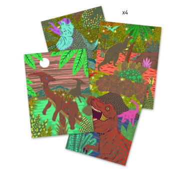 Dinozaury - Wydrapywanka - Djeco