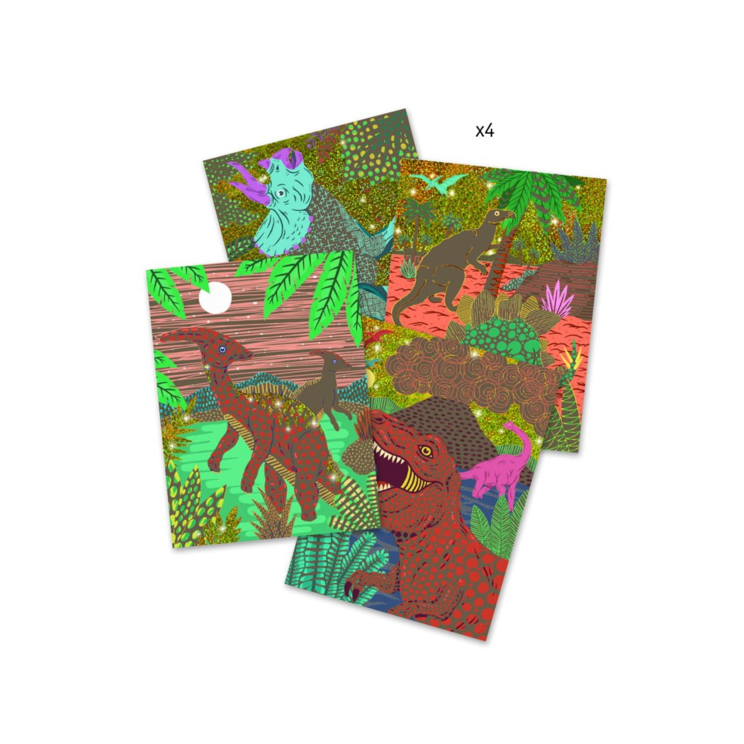 Dinozaury - Wydrapywanka - Djeco