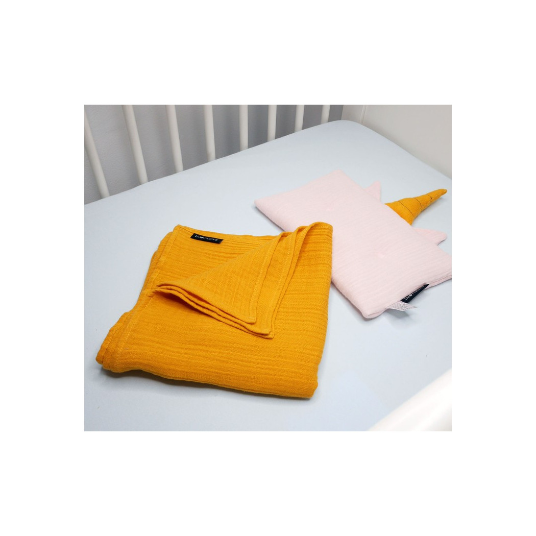 WYPRZEDAŻ Mango - Otulacz Muślinowy Kreszowany - 100x100cm- LullaLove