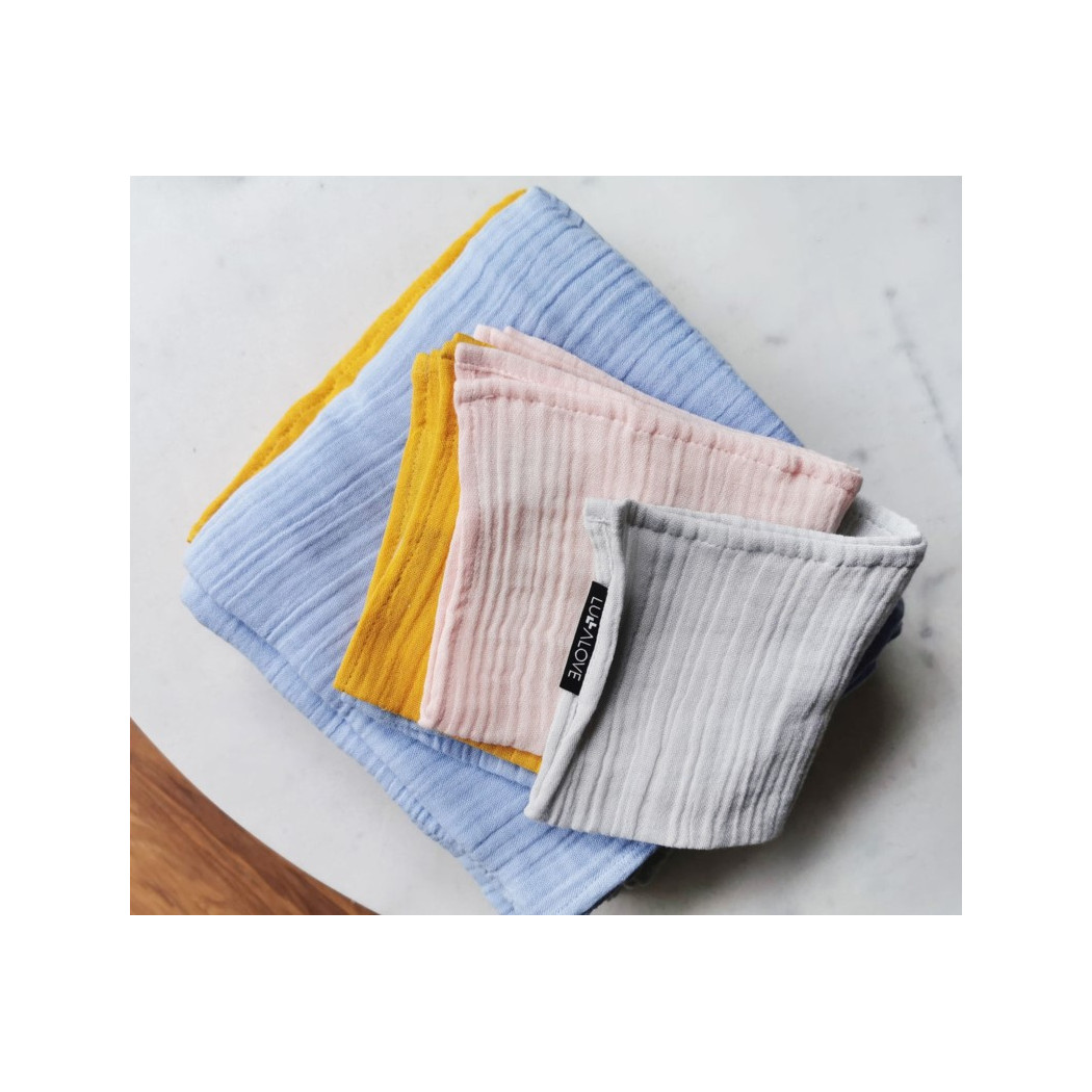 WYPRZEDAŻ Mango - Otulacz Muślinowy Kreszowany - 100x100cm- LullaLove