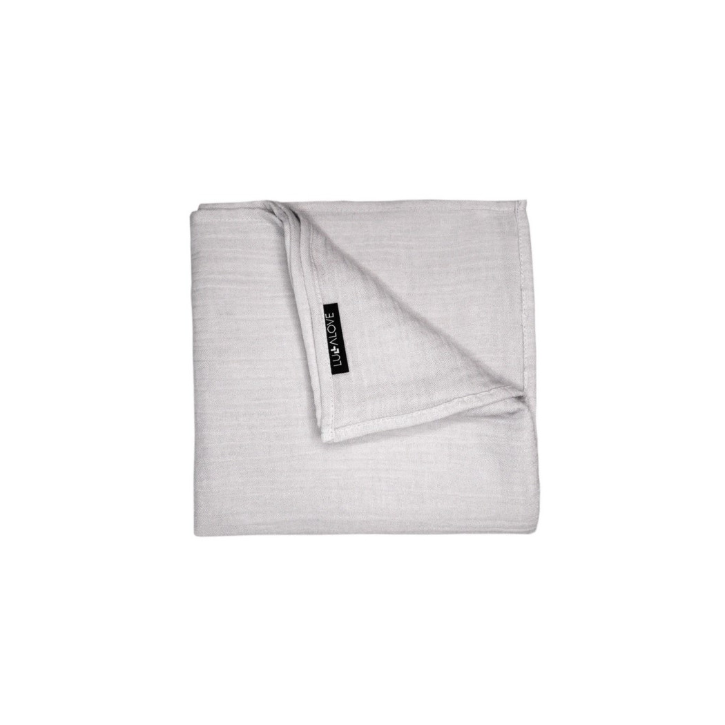 Ice Grey - Otulacz Muślinowy Kreszowany - 100x100cm- LullaLove