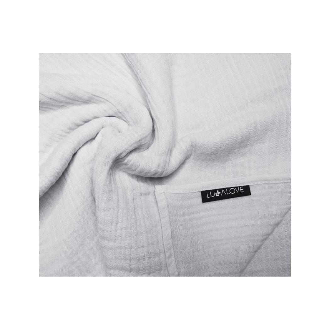 Ice Grey - Otulacz Muślinowy Kreszowany - 100x100cm- LullaLove