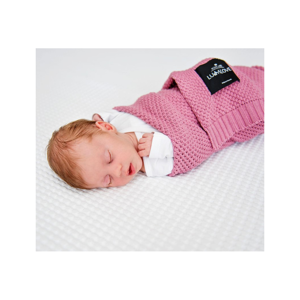 Piwonia - Koc Makaronik - 80x100 - Lullalove