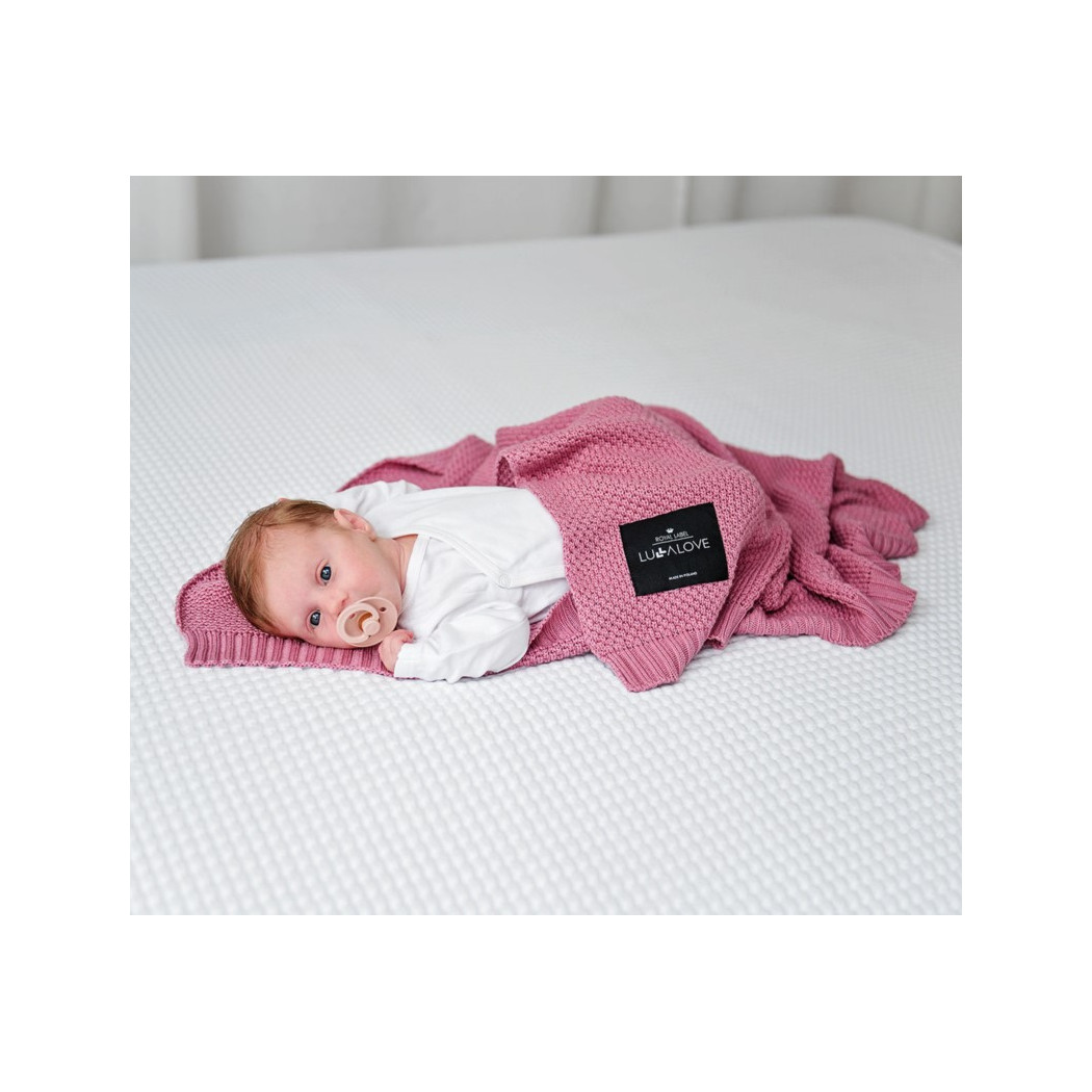 Piwonia - Koc Makaronik - 80x100 - Lullalove