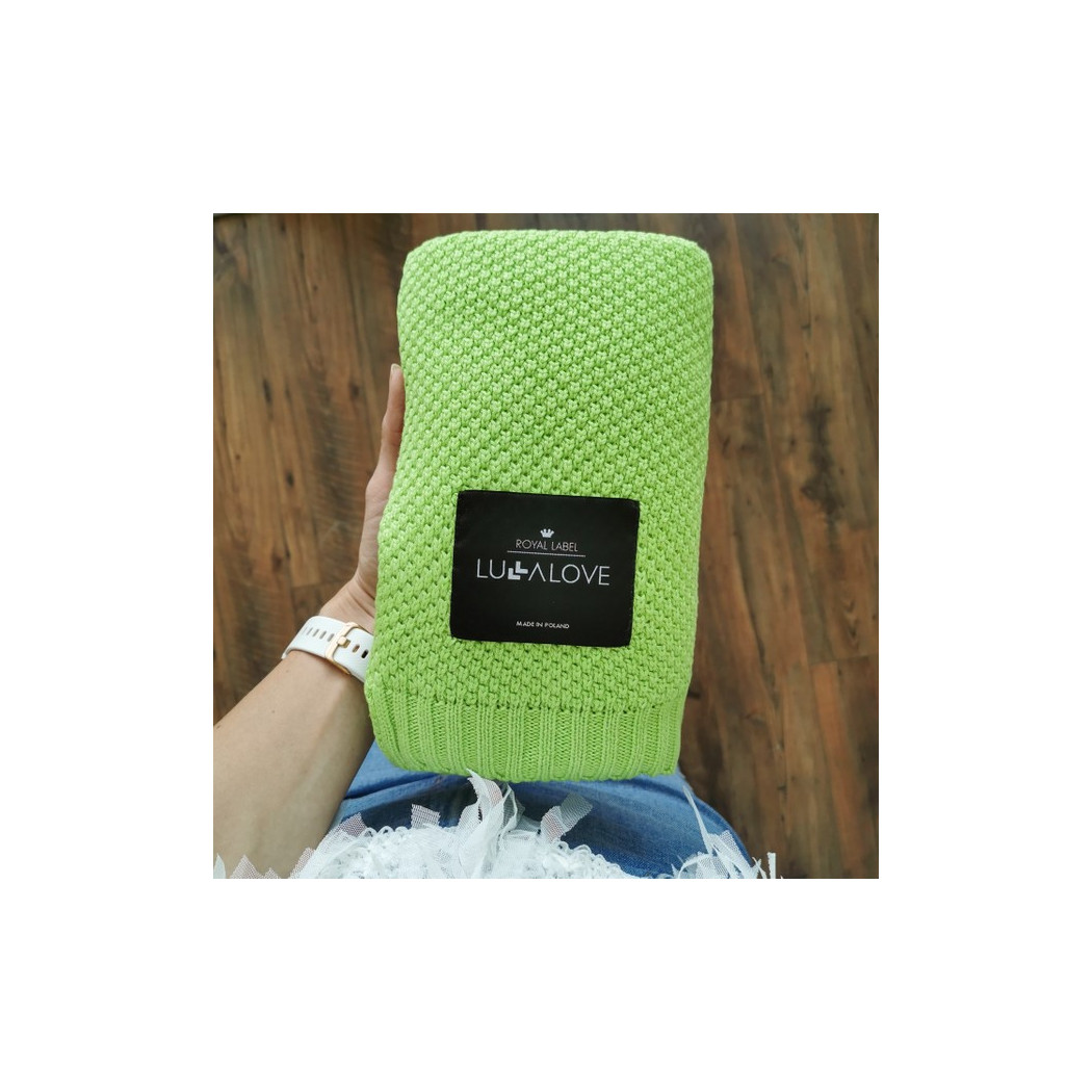 WYPRZEDAŻ Groszek - Bambusowy Koc Makaronik - 80x100 - Lullalove