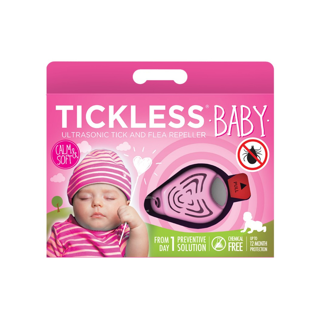 Baby Pink - Ultradźwiękowe Urządzenie Chroniące Przed Kleszczami - TickLess Baby - Tickless