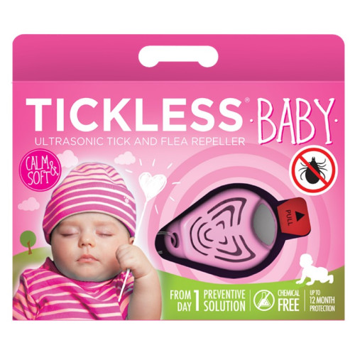 Baby Pink - Ultradźwiękowe Urządzenie Chroniące Przed Kleszczami - TickLess Baby - Tickless