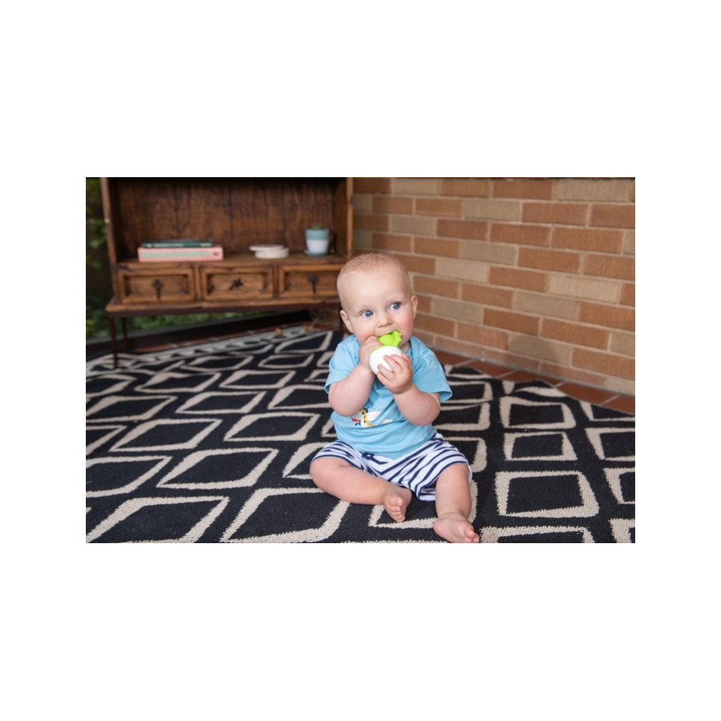 Niebieski Gryzak - Wańka Wstańka - Dimpl Wobble - Fat Brain Toys