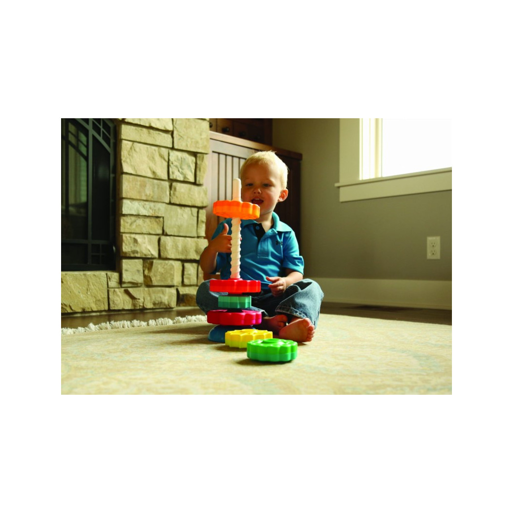 Zakręcona Wieża Spin Again - Sensoryczna Piramida - Fat Brain Toys