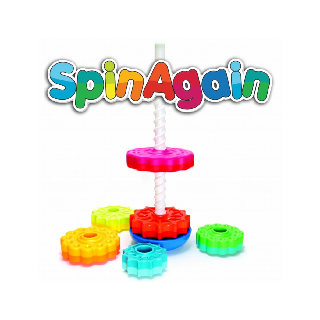 Zakręcona Wieża Spin Again - Sensoryczna Piramida - Fat Brain Toys