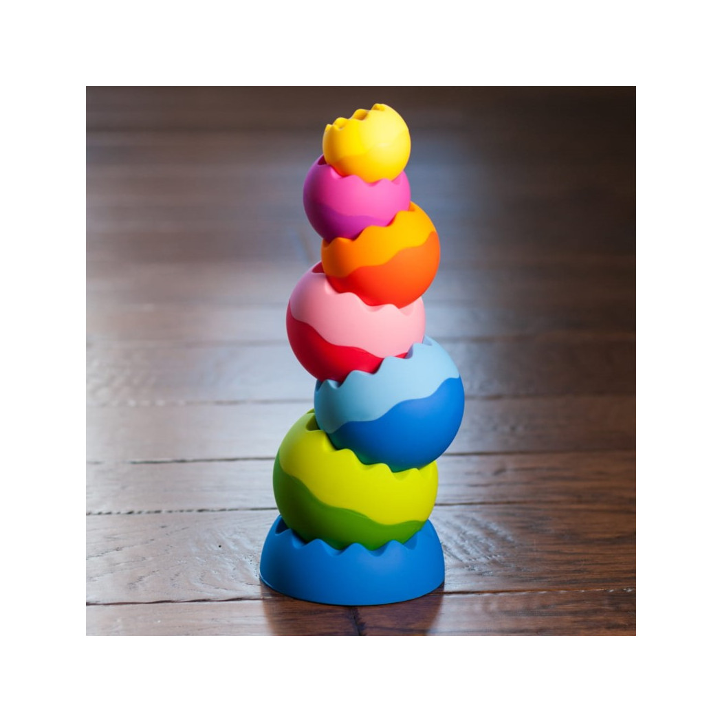 Kule Tobbles Neo - Innowacyjna Wieża Dla Maluchów - Fat Brain Toys