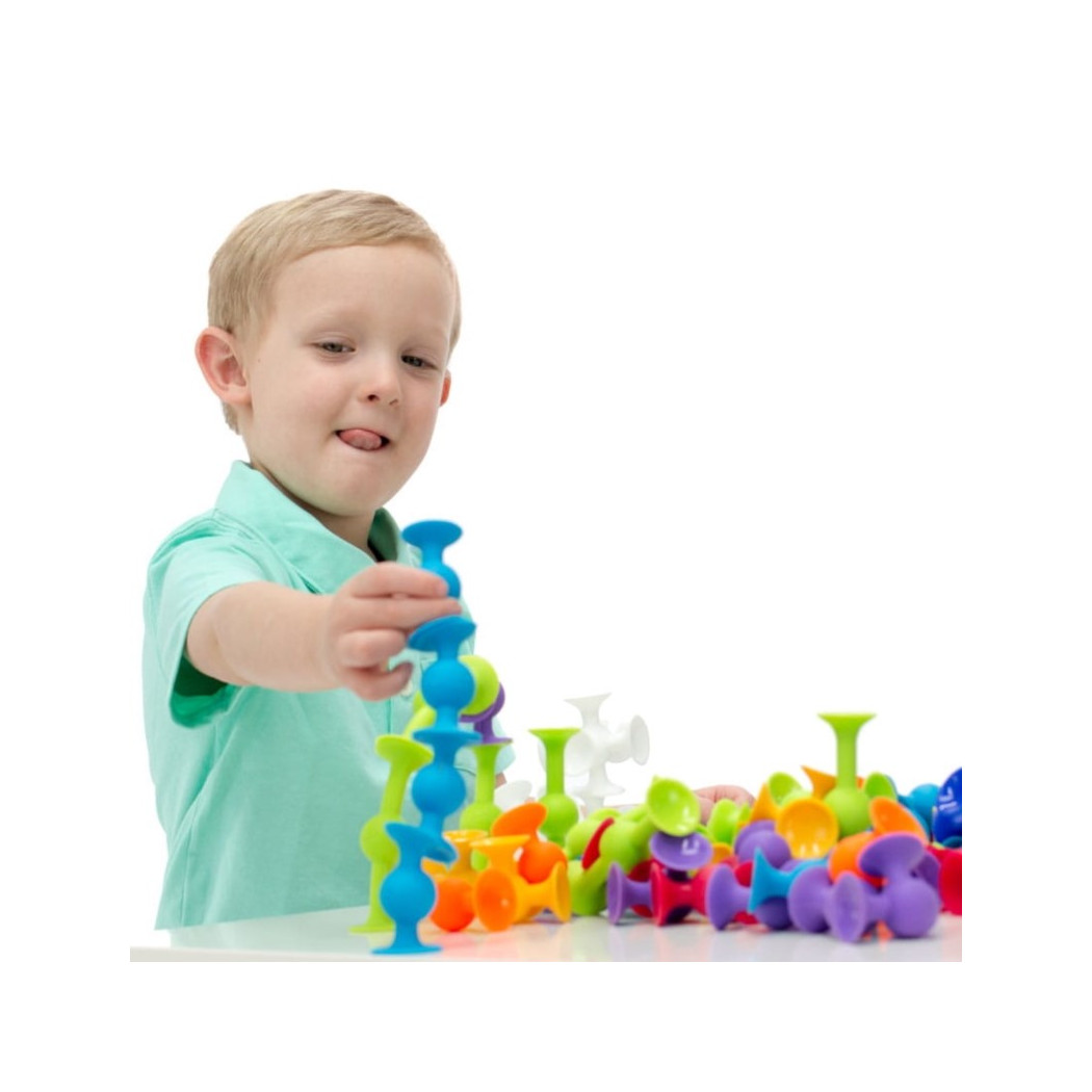 PROMOCJA Zestaw Startowy - Klocki Przyssawki Squigz - Fat Brain Toys