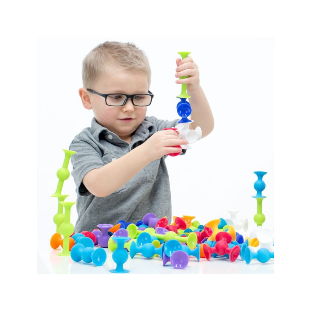 PROMOCJA Zestaw Startowy - Klocki Przyssawki Squigz - Fat Brain Toys