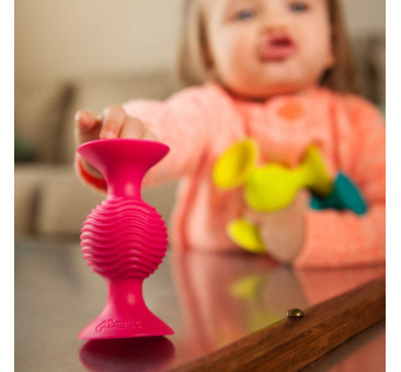 Bobo Przyssawki PipSqugiz - 3 Grzechotk i- Fat Brain Toys