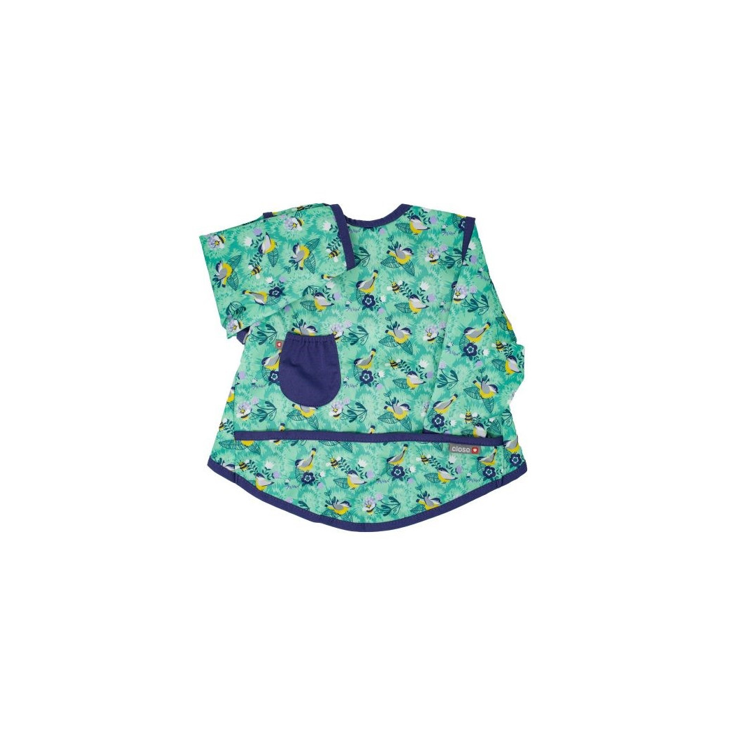 WYPRZEDAŻ Round the Garden - 18-36 - Śliniak z rękawkami - Fartuch - Close