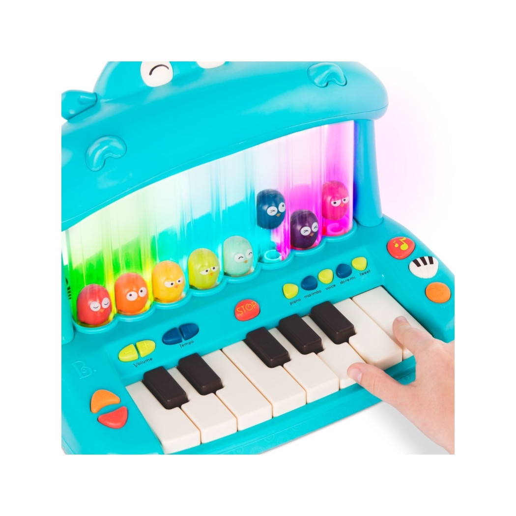 Keyboard - Hipopotam - Hippo- Pop Play Piano - BTOYS