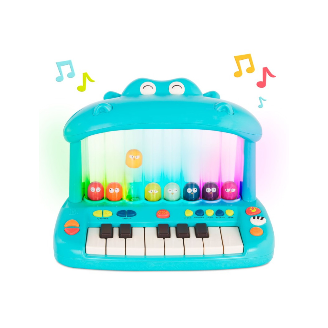 Keyboard - Hipopotam - Hippo- Pop Play Piano - BTOYS