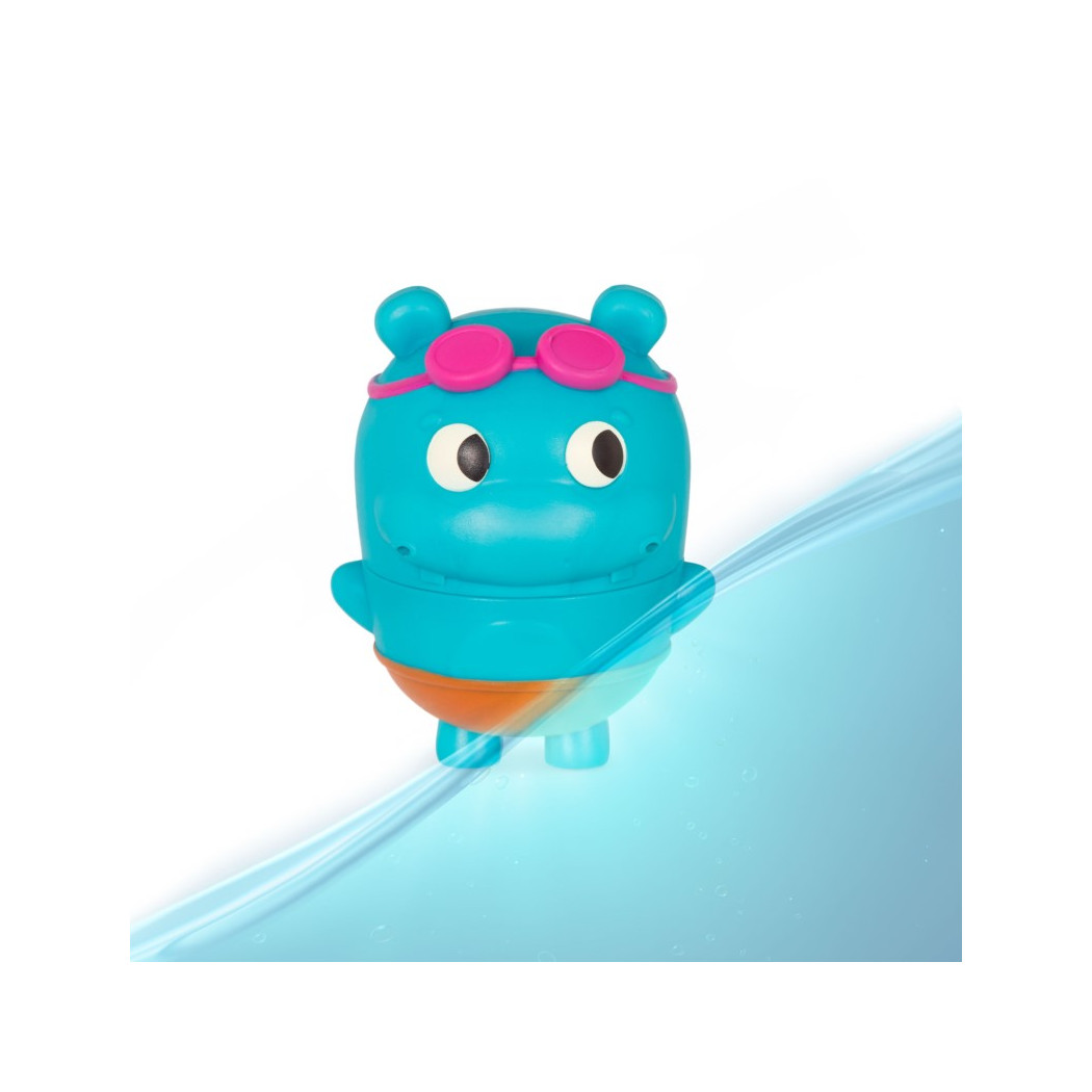 Zestaw Do Kąpieli - Łódka z Napędem i Pasażerem Sikawką - Pull & Go Rider - Land Of B