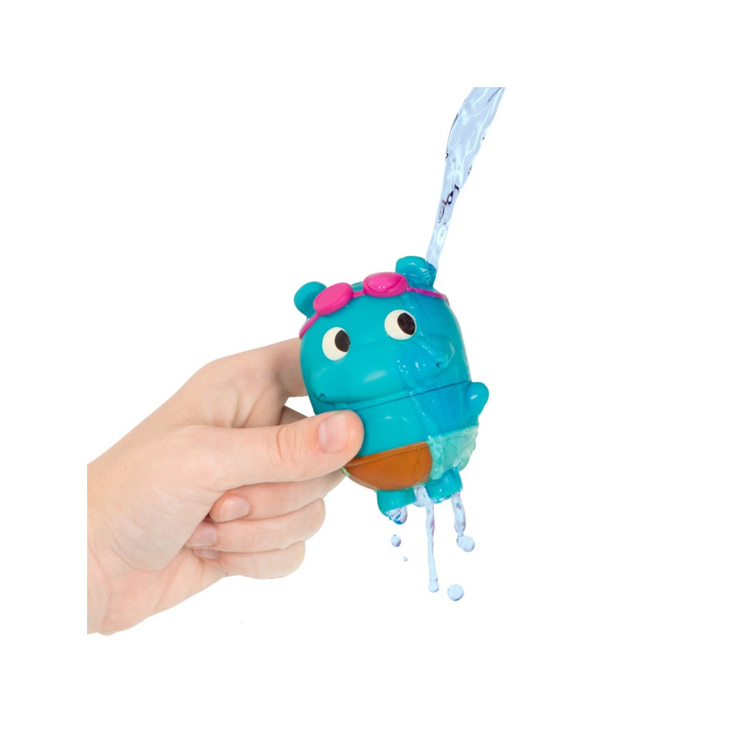 Zestaw Do Kąpieli - Łódka z Napędem i Pasażerem Sikawką - Pull & Go Rider - Land Of B