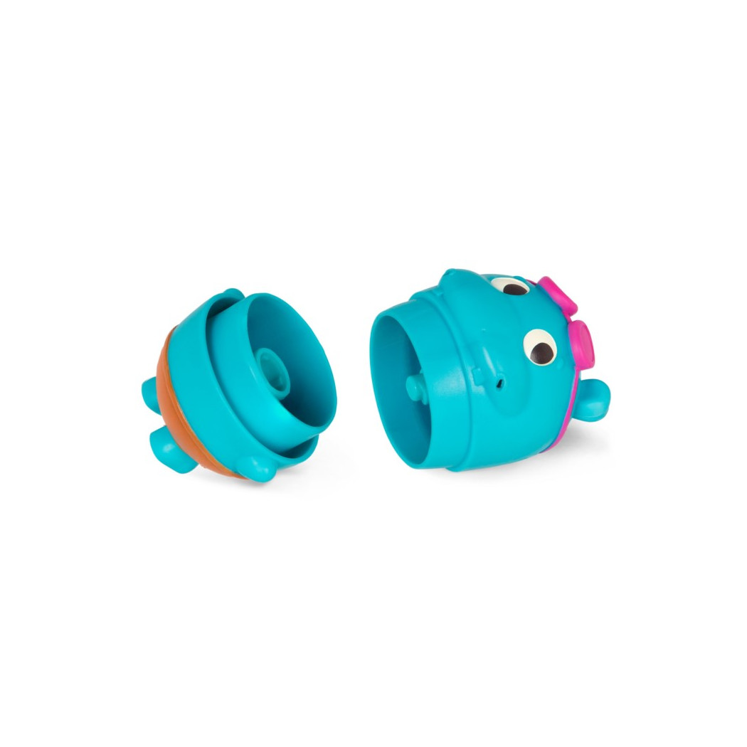 Zestaw Do Kąpieli - Łódka z Napędem i Pasażerem Sikawką - Pull & Go Rider - Land Of B