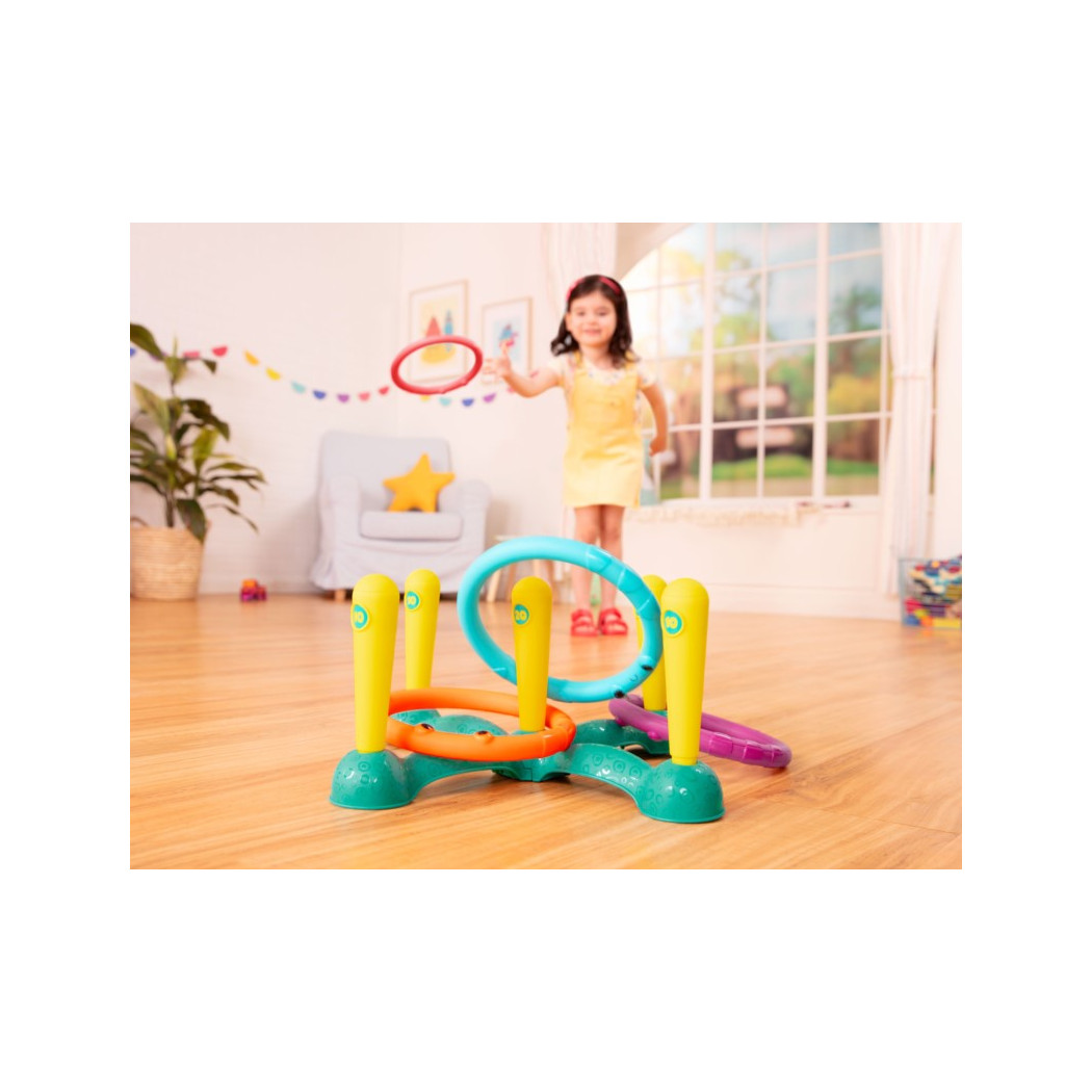 Zestaw Do Gry w Rzucanie Obręczami Do Celu - Sling-a-Ring Toss- BTOYS