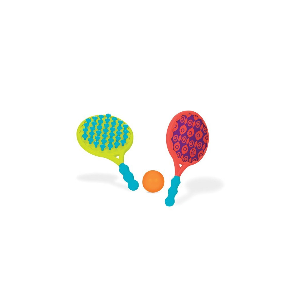 Zestaw Dwustronnych Rakiet z Piłeczką - Paletki Do Gry Piłką - Paddle Popper - Btoys