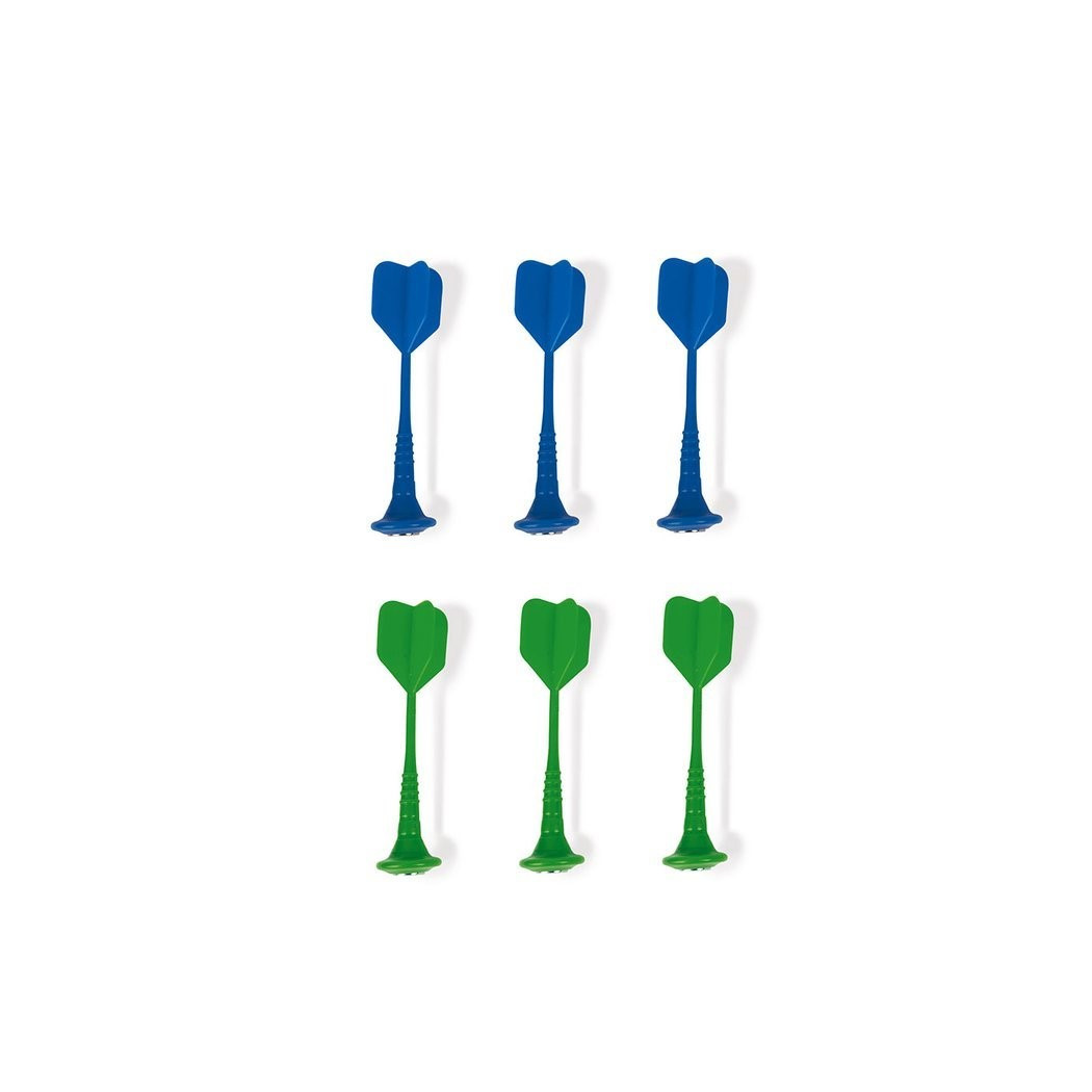 Zestaw Rzutek Magnetycznych  6 sztuk - Zielone i Niebieskie - Janod