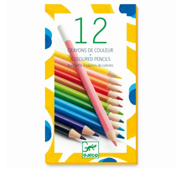 Kredki Ołówkowe 12 Kolorów - Djeco