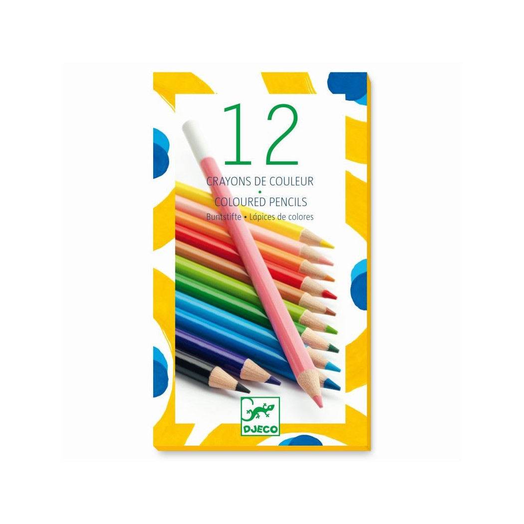 Kredki Ołówkowe 12 Kolorów - Djeco